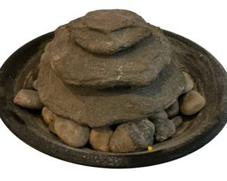 385 - Electric Fountain - 7 x 12 (Description): Used as is electric/electronic/mechanical item. No guarantee all components, untested.