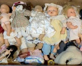 345 - Lot of Assorted Vintage Dolls & More