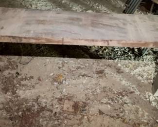 546 - Primitive Wood Bench - 22.5 x 44.5 x 11