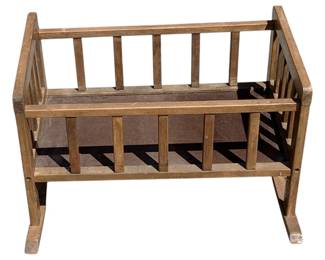 741 - Vintage Doll Cradle - 14 x 22 x 19