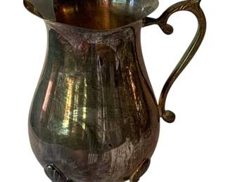 99 - Silverplated Pitcher - 8.5 x 7 x 5