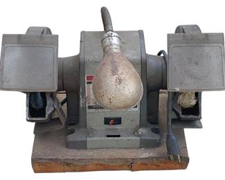 804 - Craftsman 1/2hp Bench Grinder - 14 x 17.5 (Description): Used as is electric/electronic/mechanical item. No guarantee all components, untested.