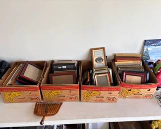 Tons of empty frames and mats of various sizes