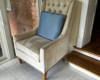 micro suede armchairs (pair) walter smith