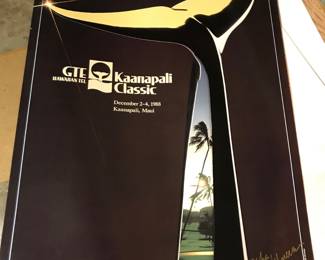 Will Herrera, Bronze 1988 GTE Hawaiian PGA Senior Event Whale Tail 20" Sculpture 15/65