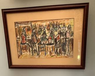 L. McNamara Style Bar Scene Print
