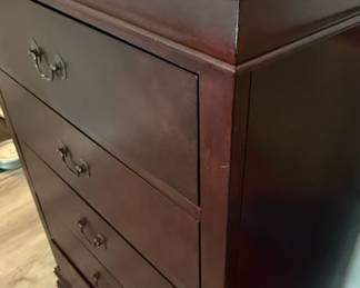 Louis Philippe Style Cherry Chest of Drawers