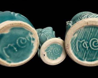 McCoy Pottery Green Vases