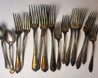 Mixed Maker Silverplate Flatware Collection