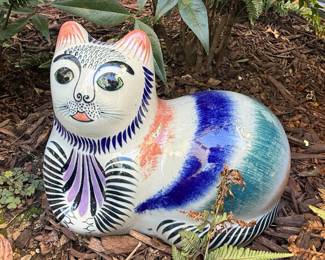 Erandi Mexico Tonala Style Pottery Cat