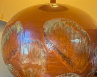 Mid-Century Modern Style Glazed Ceramic Table Lamp
