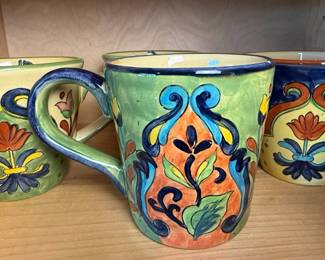 Hand-Painted Talavera Style Pottery Collection