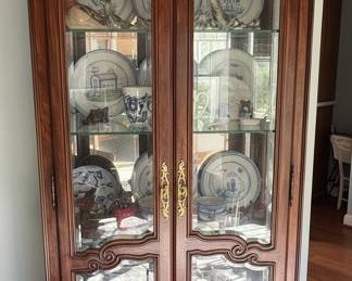 French Provincial Style Curio Cabinet