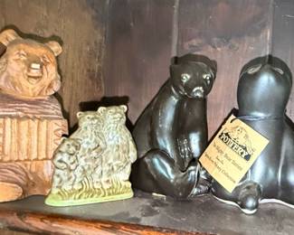 Pigeon Forge Pottery Mighty Bear Series Figurines