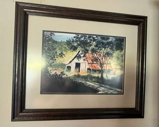 Jane Graves Barn Watercolor Print