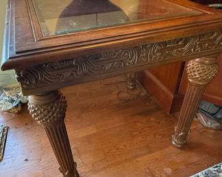 Louis XVI Style Carved Side Table