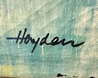 H. Hayden Style Cityscape Painting