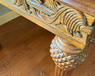 Louis XVI Style Carved Side Table