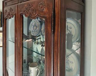 French Provincial Style Curio Cabinet