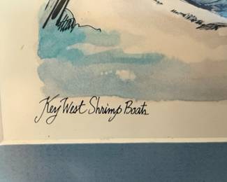 R.E. Kennedy "Key West Shrimp Boats" Print