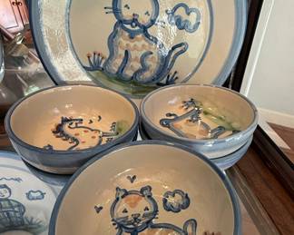 M.A. Hadley Folk Art Pottery Collection
