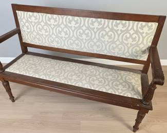 Victorian Eastlake Style Hall Bench