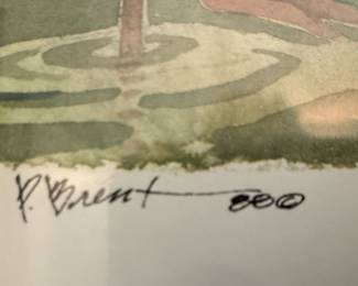 P. Brent Watercolor Bird Print