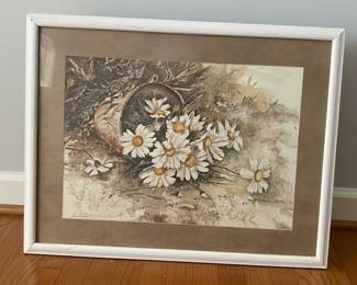 Paul W. Brown Signed Limited Edition Daisy Print