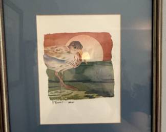 P. Brent Watercolor Bird Print