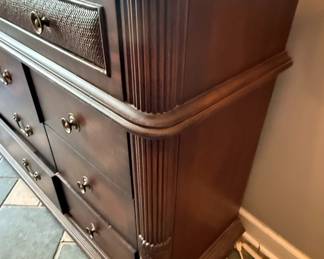 Tommy Bahama Style Cherry Dresser and Mirror