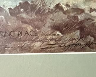Ben Hampton Signed Print 'Spring Place' Plate I Series VII