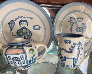 M.A. Hadley Folk Art Pottery Collection