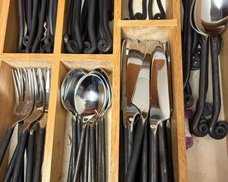 Gourmet Settings Treble Clef Style Stainless Steel Flatware Set