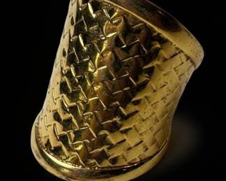 Italian Style Basketweave Napkin Ring