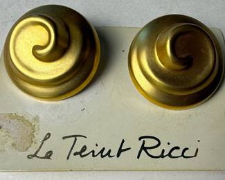 Le Teint Ricci Swirl Clip-On Earrings