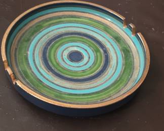 Mid-Century Modern Bitossi Italy Enamel Ashtray