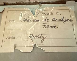 Marty Chateau de Montjoie Etching
