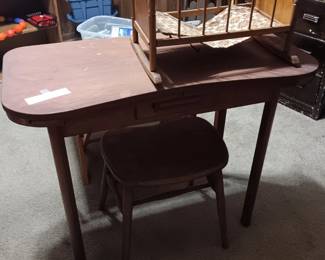 Desk & Chair & Doll Rocking Crib