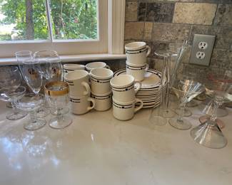 Various China + Drinkware