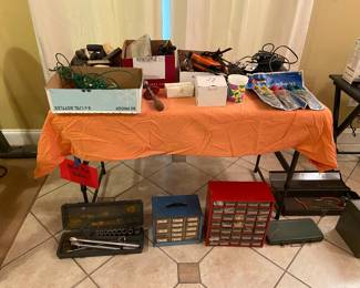 Various Tools, Socket Wrench Sets, etc