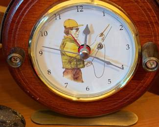 Fly Fishig Reel Clock