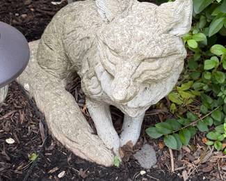 Stone Concrete Garden Fox