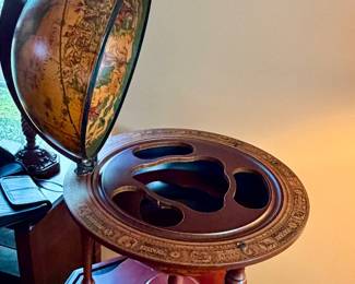 Old World Globe Bar Cabinet