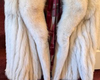 Ladies Blue Fox Fur Coat