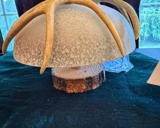 Antler & Glass Ceiling Light (2)