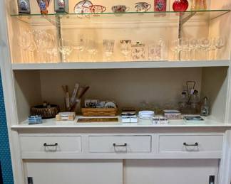 Stemware and Asian collectibles