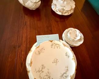One of several antique Haviland & Co. Limoges patterns
