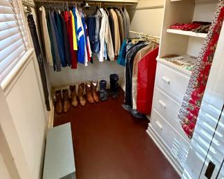 His closet