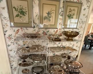 Formal silver serving selection