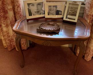 Pretty carved side table